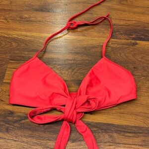 Aerie Red Bikini Top